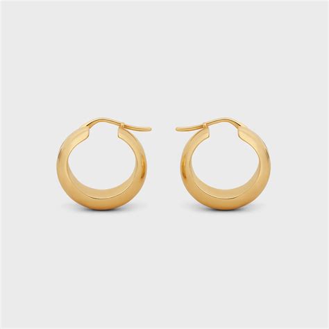 celine barbele hoop earrings|CELINE.